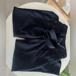 Aritzia Wilfred tie front pants - navy size 10